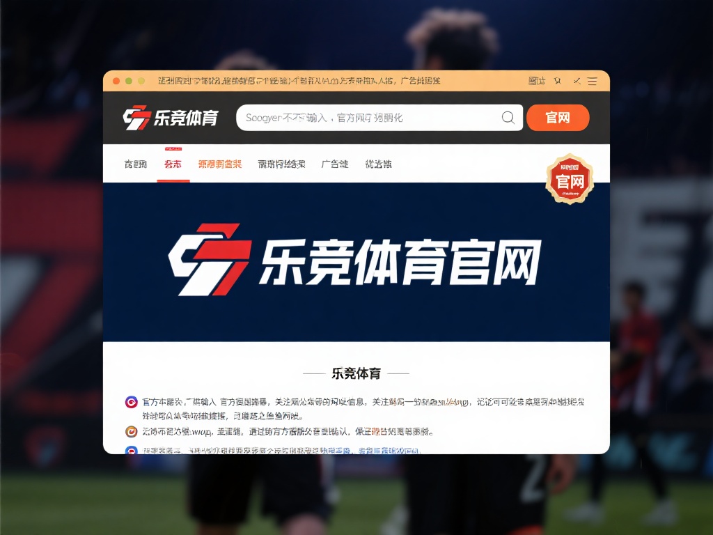 找到乐竞体育的官方网址并不复杂，但需要一定的警惕性